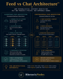 Feed vs Chat Architecture - The Agenda Setting Theory