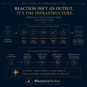 Reaction as Infrastructure